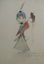 ANTIQUE PAINTING PAUL LEPAGE PORTRAIT RARE LISTED ART DECO 1905 WAR PROPAGANDA