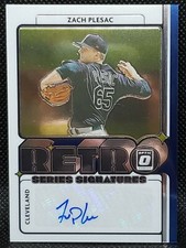 2021 Donruss Optic Retro Series Signatures Zach Plesac Auto RET-ZP