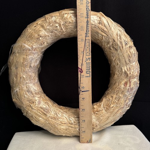 CORONA DE PAJA Lote de 3 Círculos 10", 12” y 14” Todo Nuevo - Imagen 4 de 9