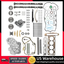Camshafts Rocker Arms Lifters Kit Head Gasket for 2008-17 Chevy Equinox GM 2.4L