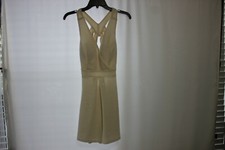 speechless brand dress, cream colored W/gold sparkle Sz 11 NWT 32 inch long 