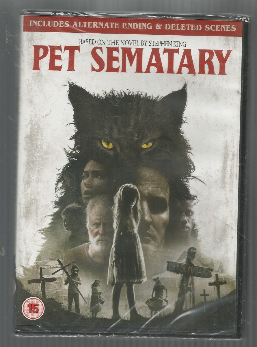 PET SEMATARY (2019 Remake) sealed/new UK REGION DVD Stephen King