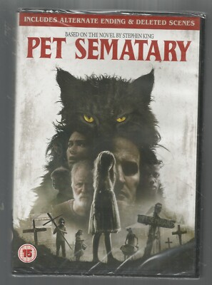 PET SEMATARY (2019 Remake) sealed/new UK REGION DVD Stephen King  5053083191948 UK