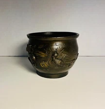 Antique 19th Century Maji Period Japanese Bronze Cachepot Planter