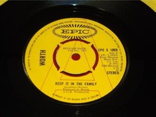 Worth:  Keep it in the Family   1972  UK  NEAR MINT    PROMO  7"
