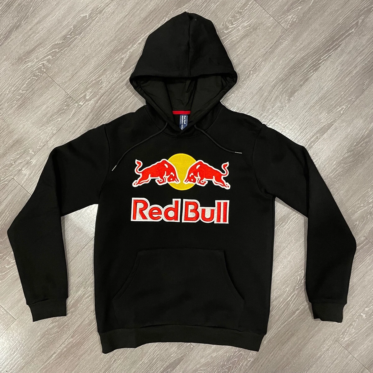 RED BULL ATHLETE HOODIE - SMALL - BLACK SWEATER - SALE - RARE - HAT - MAX  F1 | eBay