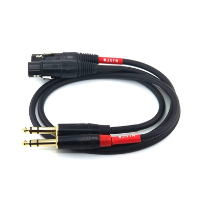 TRS to XLR Female Cable,1/4 '' TRS Stereo Jack Balanced Microphone Cable 2Pac...