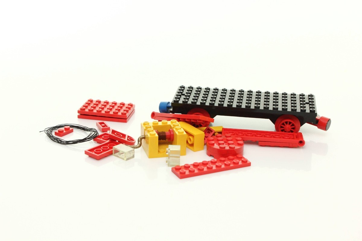 Lego Train 4.5V Set 128-2 Mobile Crane (Train Base) 100% complete 