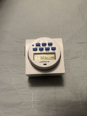 Autopilot Dual Outlet 7-Day Grounded Digital Programmable Timer, 1725W, 15A, 1 S