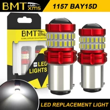 1157 2057 White LED Reverse Backup Light Bulbs for Chevy Corvette 1997-2004