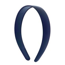 Navy 1-Inch Plastic Hard Headband with Teeth for Women Girls Hair Accessory