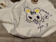 Rare Lesportsac Tokidoki Luna White Weekender Duffle Autographed By Simone Legno