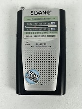    Silvan   AM FM Battery Operated Portable Pocket Radio   SL 41221
