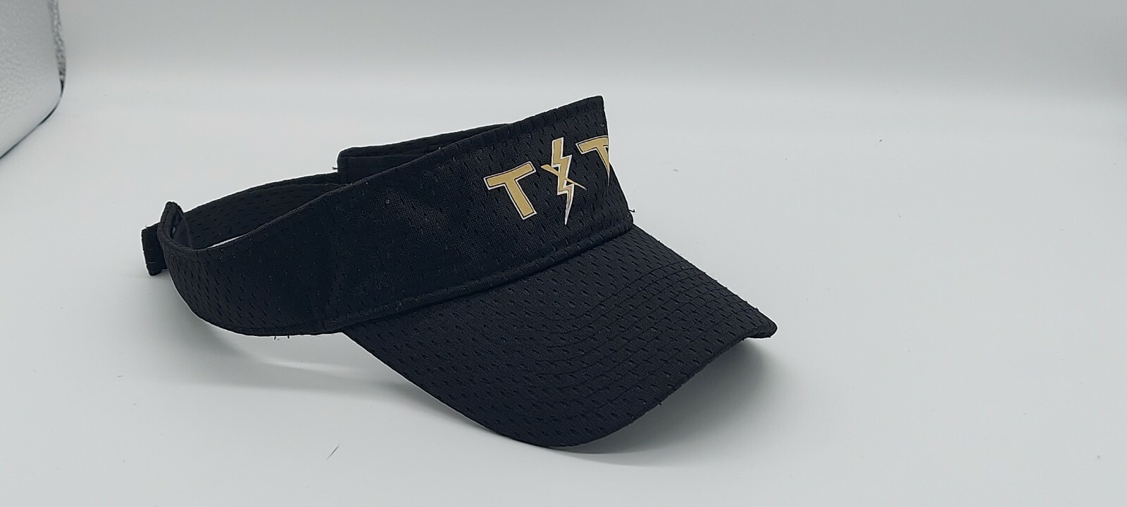 TNT Black Adjustable Snapback Visor Hat - image 3