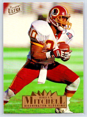 1995 Fleer Ultra Football - Brian Mitchell - Washington Redskins - Base - #341