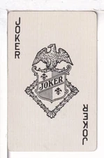 Single Playing Card Joker, "Eagle/Shield" USPC/Congress, United States, 1940's