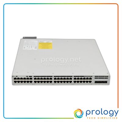 Cisco C9300L-48P-4G-A 48 Port PoE 1x 1G Uplink Network Advantage Switch Tested