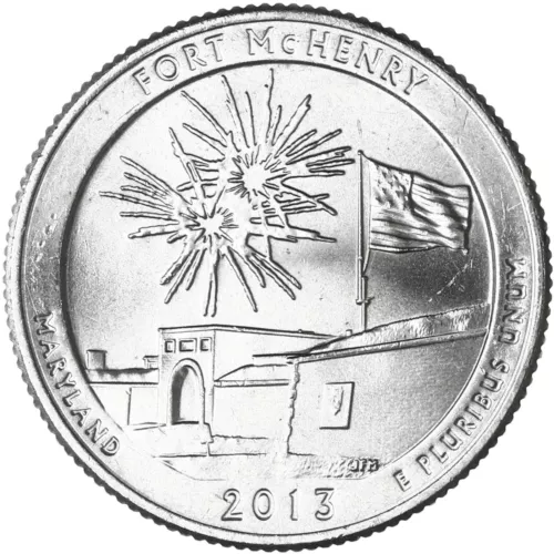 2013 D Parks Quarter ATB Fort McHenry Historic Shrine BU CN-Clad US Coin