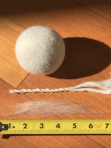 2 lbs Natural White Wool Top Roving Fiber SUPERB Spinning and Felting Crafts ,ch - Picture 9 of 10