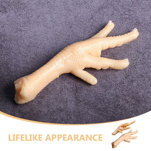 2 Pcs Chicken Feet Model Fake Food Kitchen Decor And Accessories Child - Picture 4 of 12