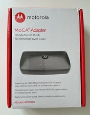 Motorola MOCA Adapter for Ethernet Over Coax, 1,000 Mbps Bonded 2.0 MoCA