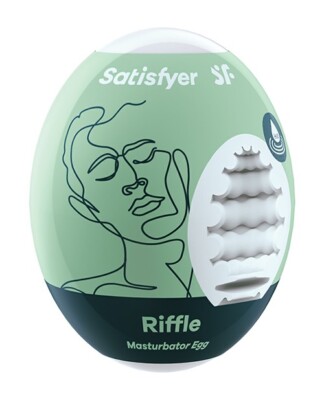 Satisfyer Ultimately Pleasurable Riffle Masturbator Egg Light Green, New