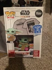 Funko Pop Star Wars Mandalorian Flocked Grogu With Cookies Pop And Tee Set XL