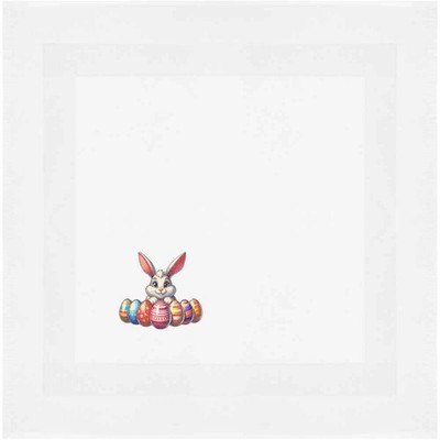 Baumwollserviette/Essenstuch ''Osterhase mit Eiern'' (NK00050653)