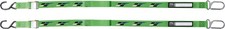 Factory Effex 1.5" Black/Green Kawasaki Tie-Downs (22-45182)
