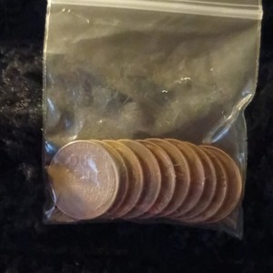 US Lincoln Memorial Small Cent Pennies Lot of 10, Mixed Dates Lincoln Memorial