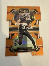 2023 Panini Select - Concourse Drake London #6 Orange Prizm Die-Cut 169/499