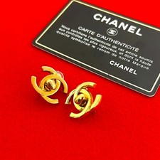 Chanel Coco Mark 2Way Earrings Accessory Women Gold One Size
