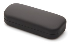 NEW Gray Eyeglasses Medium sunglasses Glasses Hard Case w/Cleaning Cloth