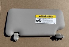 2015-2020 Honda Fit Passenger Right Rh Sun Visor Sunvisor Gray Mirror Oem