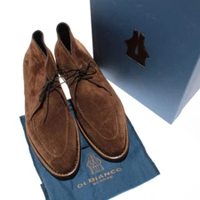 Di Bianco NWB Borno Lace Up Suede Chukka Boots Size 44 (US 11) in Snuff Brown