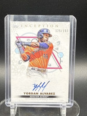 2022 Topps Inception - Yordan Alvarez Rookies and Emerging Stars Autograph /150