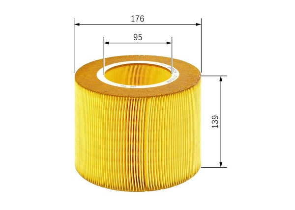NEU - Bosch 1457433590 Luftfilter FüR Saab-image