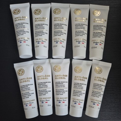Yves Rocher Anti-age global Tag/Nacht Creme & Nacht Maske 10 x 30ml= 300 ml NEU