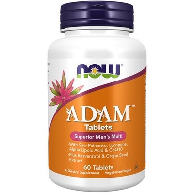 Now Foods Adam Men's Multivitamin Nutritional Supplement 60 Tablets