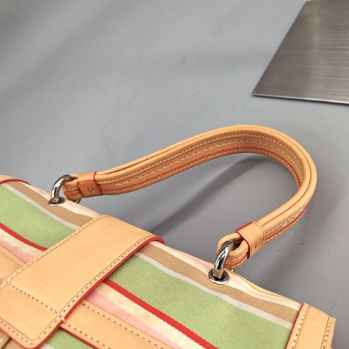 COACH Soho Handbag 4438 Genuine Leather Multicolor Vintage rare brand beige - Picture 7 of 14