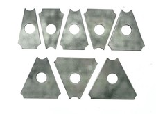 8 x Weld on gusset brackets, 20 - 55 degree set, grass track, roll cage No:31