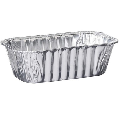 Disposable Loaf Pans 10 Pack, 1 Lb Aluminum Foil Bakeware, 6 Inch, Silver