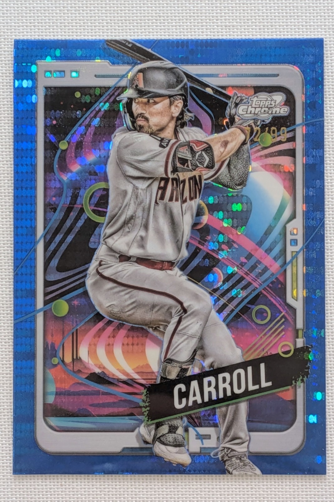 Corbin Carroll 🔵/99 Blue Moon Refractor 2024 Topps Chrome Cosmic #178 DBacks