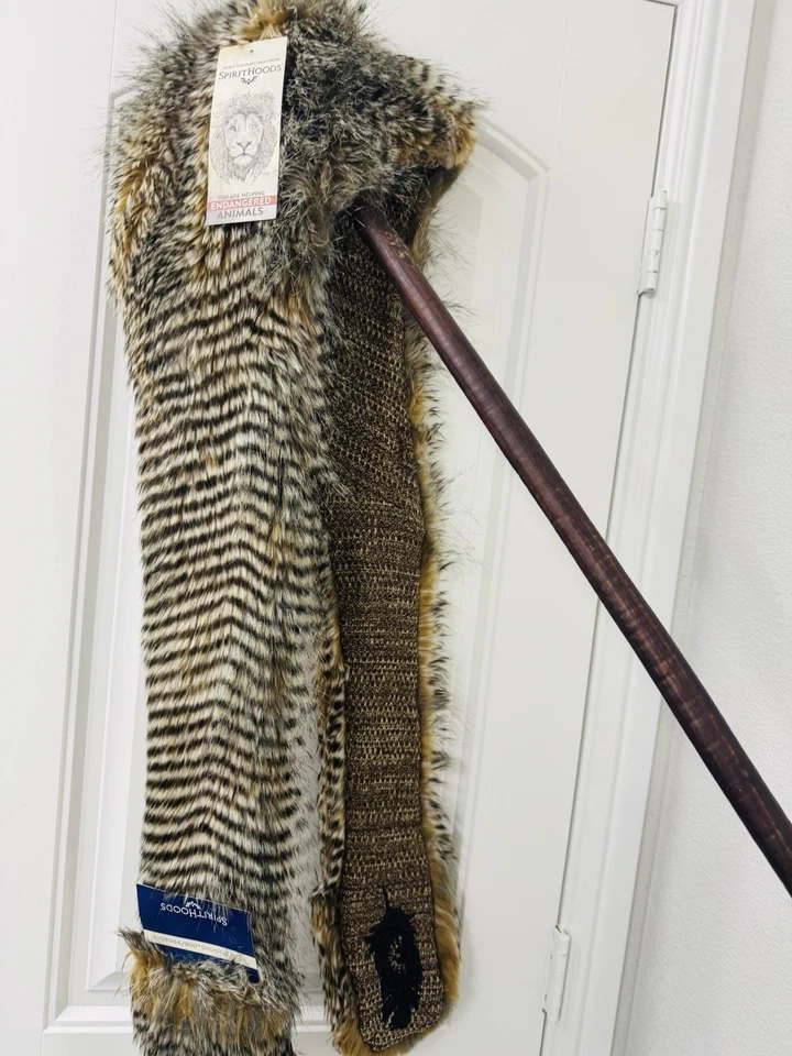 NUEVO CON ETIQUETAS 2012-13 SpiritHoods NOGHT HAWK Sombrero de piel sintética Capucha Bufanda Patas Guante Bolsillos Foto 3 de 4