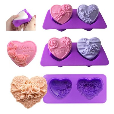 Formen Sie einzigartige Geschenke mit dieser Silikon-Seifenmaschine in Blumenform Herz