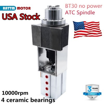 BT30 ATC Non-Powered Spindle Automatic Tool Change 10000RPM 4 Ceramic Bearings