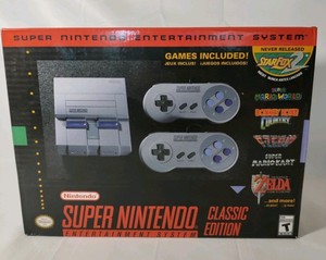 Nintendo Super NES Classic Edition Console Box Controllers Retro Game New In Box