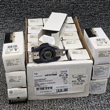 Leviton 2310 / L5-20 Flush Mt. Locking Ground Receptacle Black 20A-125V Qty 22