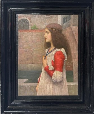 After John William Waterhouse : Juliet ,Pre-Raphaelite Style ,Oil On Canvas