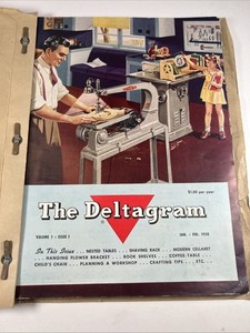 1950-1951 The Deltagram Magazine-Complete Years-6 Issues Per Year-Woodworking